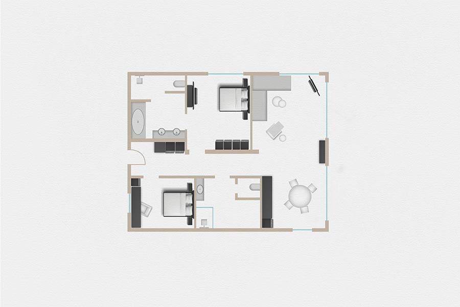 Mountain Chalet Suite mit Panoramabalkon